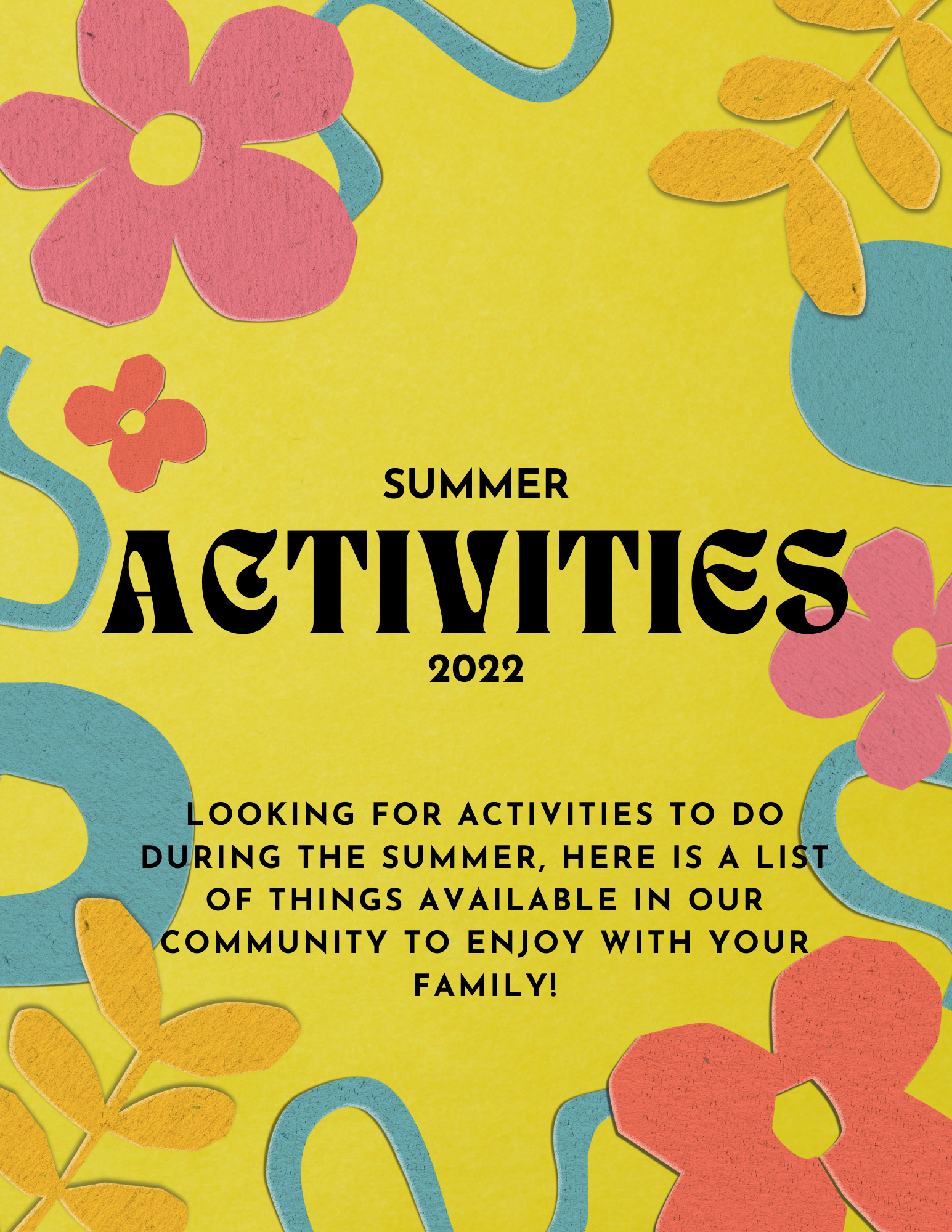 2022 Summer Activities 