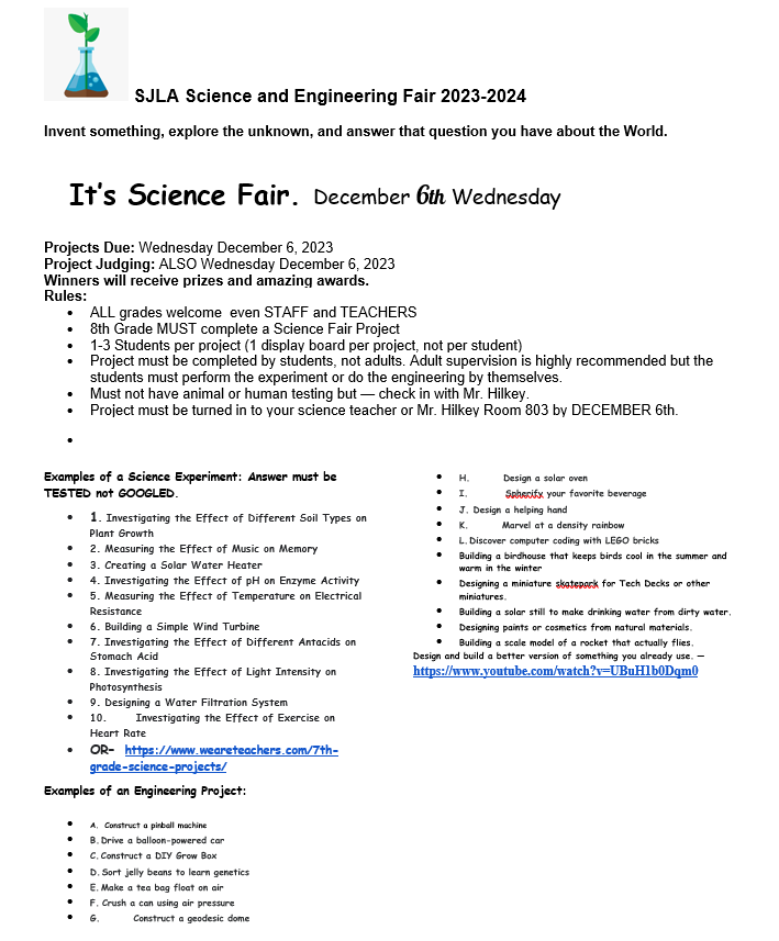 Science Fair 23-24